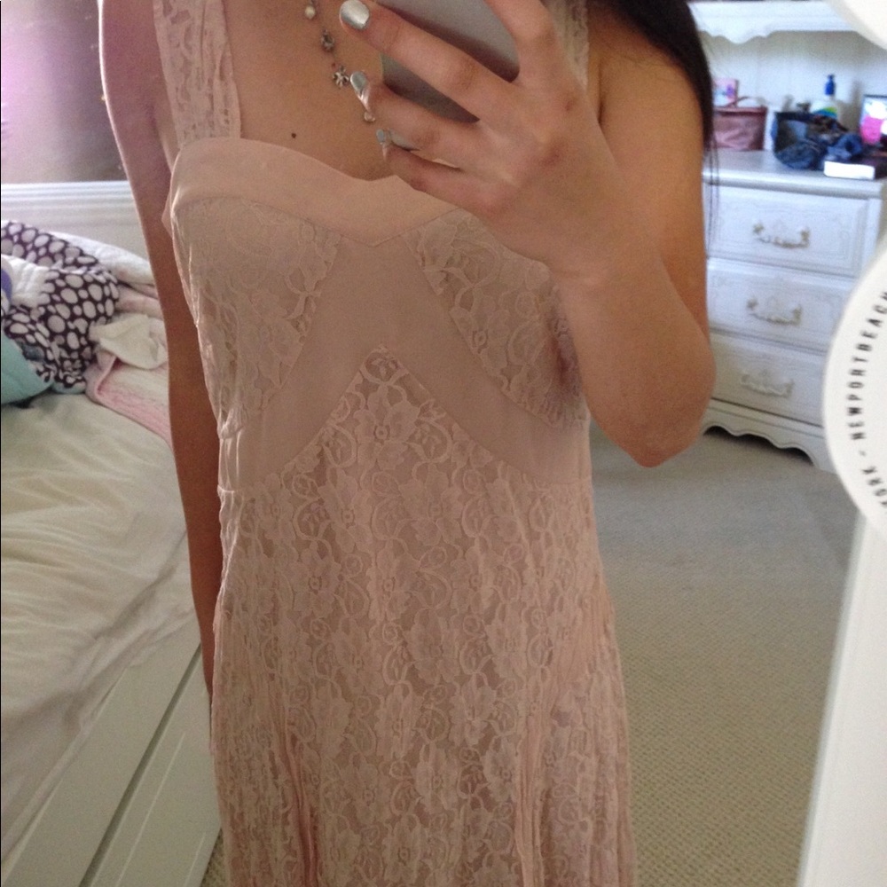 Forever 21 Lace Pink Dress